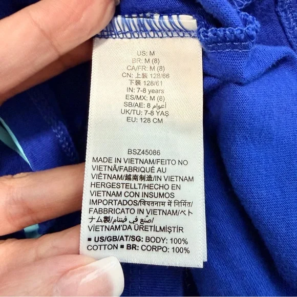 Disney Donald Duck Graphic Long Sleeve T-Shirt Blue Youth Kids Cartoon Tee - Picture 4 of 4